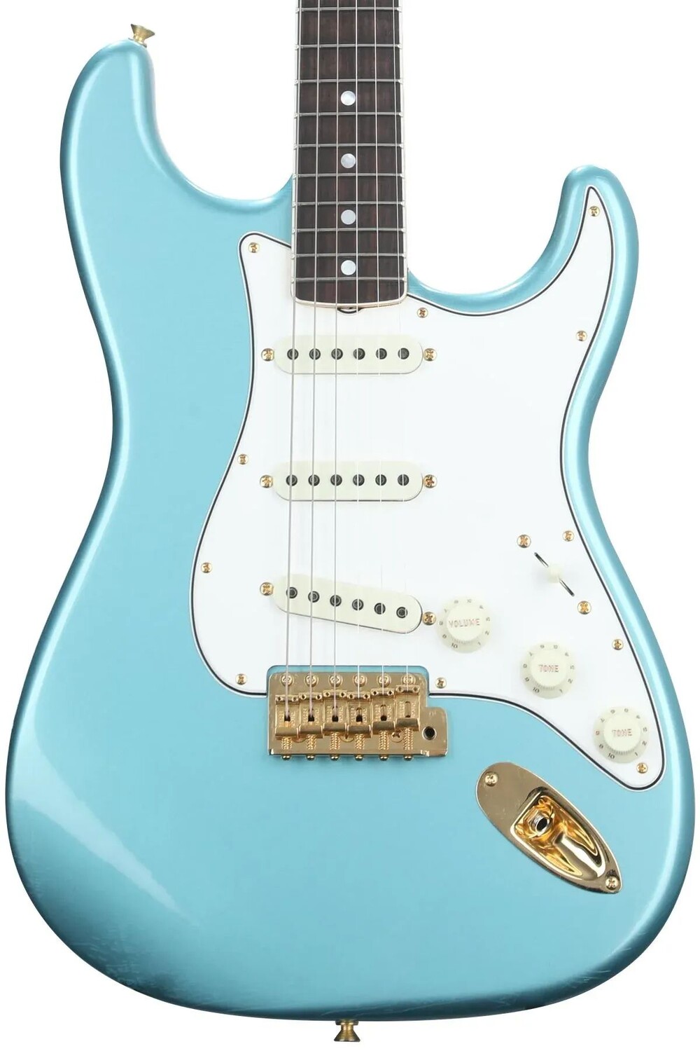 

Новая ограниченная серия Fender Custom Shop '65 Stratocaster Dlx Closet Classic, электрогитара - бирюзово-зеленый металлик