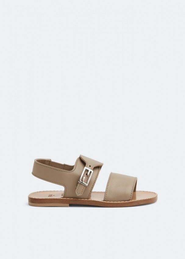 

Сандалии Fendi Leather, бежевый