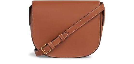 

Folco Cuir Triomphe из гладкой телячьей кожи Celine, бежевый