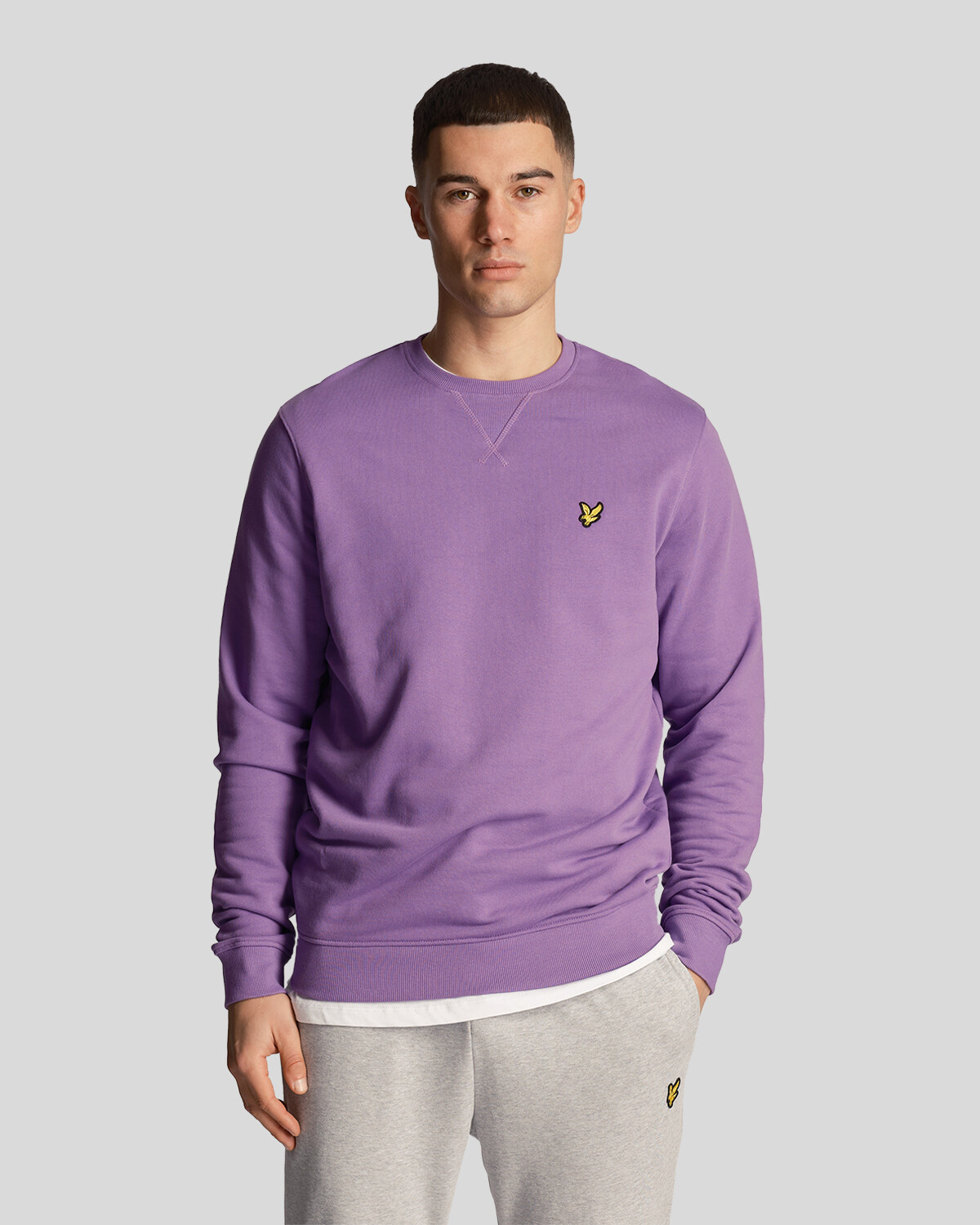 

Толстовка с круглым вырезом Lyle & Scott, фиолетовый