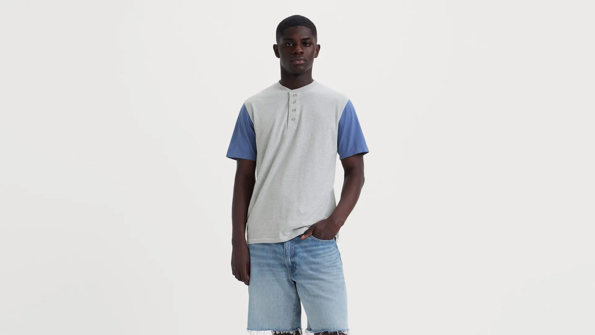 

Футболка с короткими рукавами и четырьмя пуговицами Levi's, мультиколор