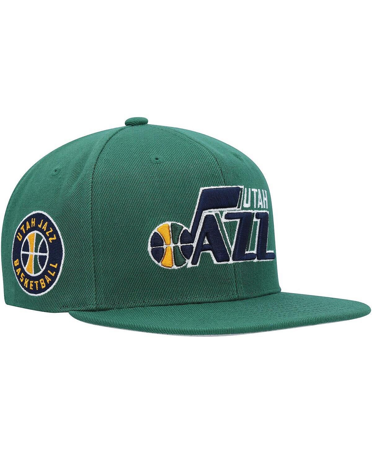 

Мужская зеленая кепка Utah Jazz Side Core 2.0 Snapback Mitchell & Ness