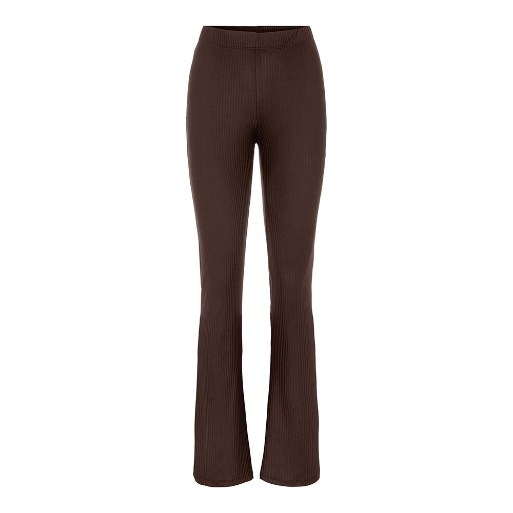 

Брюки Pieces Toppy Mid Waist Flared, коричневый