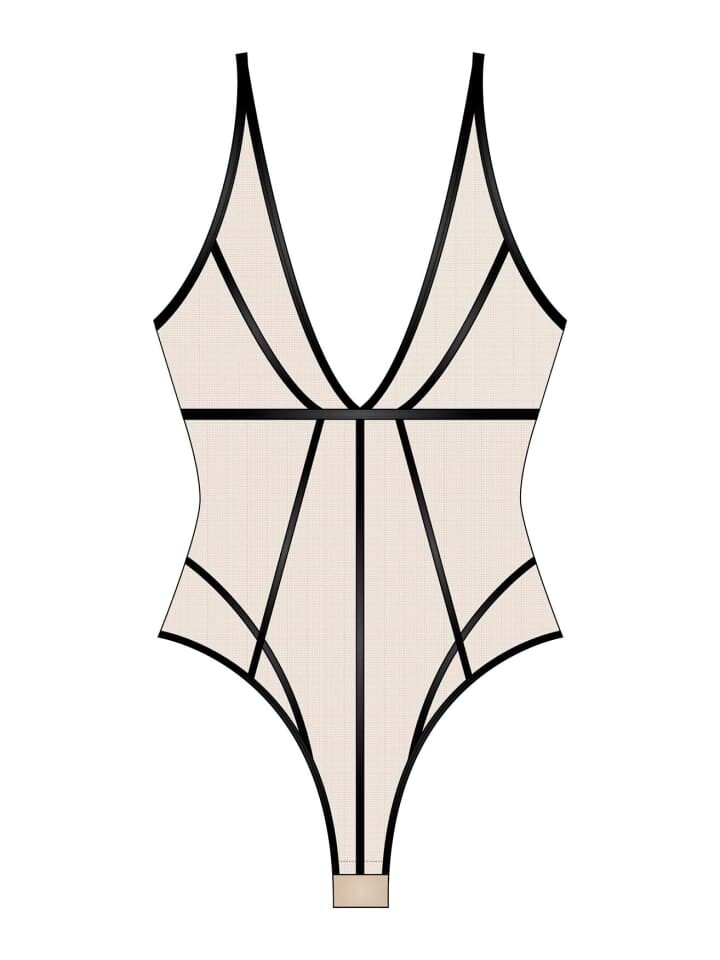 

Боди Scandale Eco-lingerie Sleek, бежевый