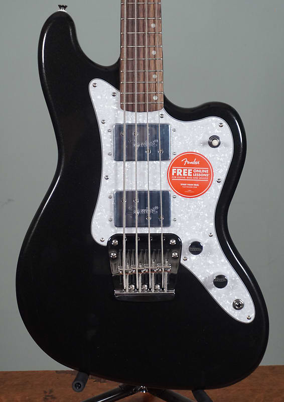 

Басс гитара Squier Paranormal Rascal Bass HH, White Pearloid Pickguard, Metallic Black