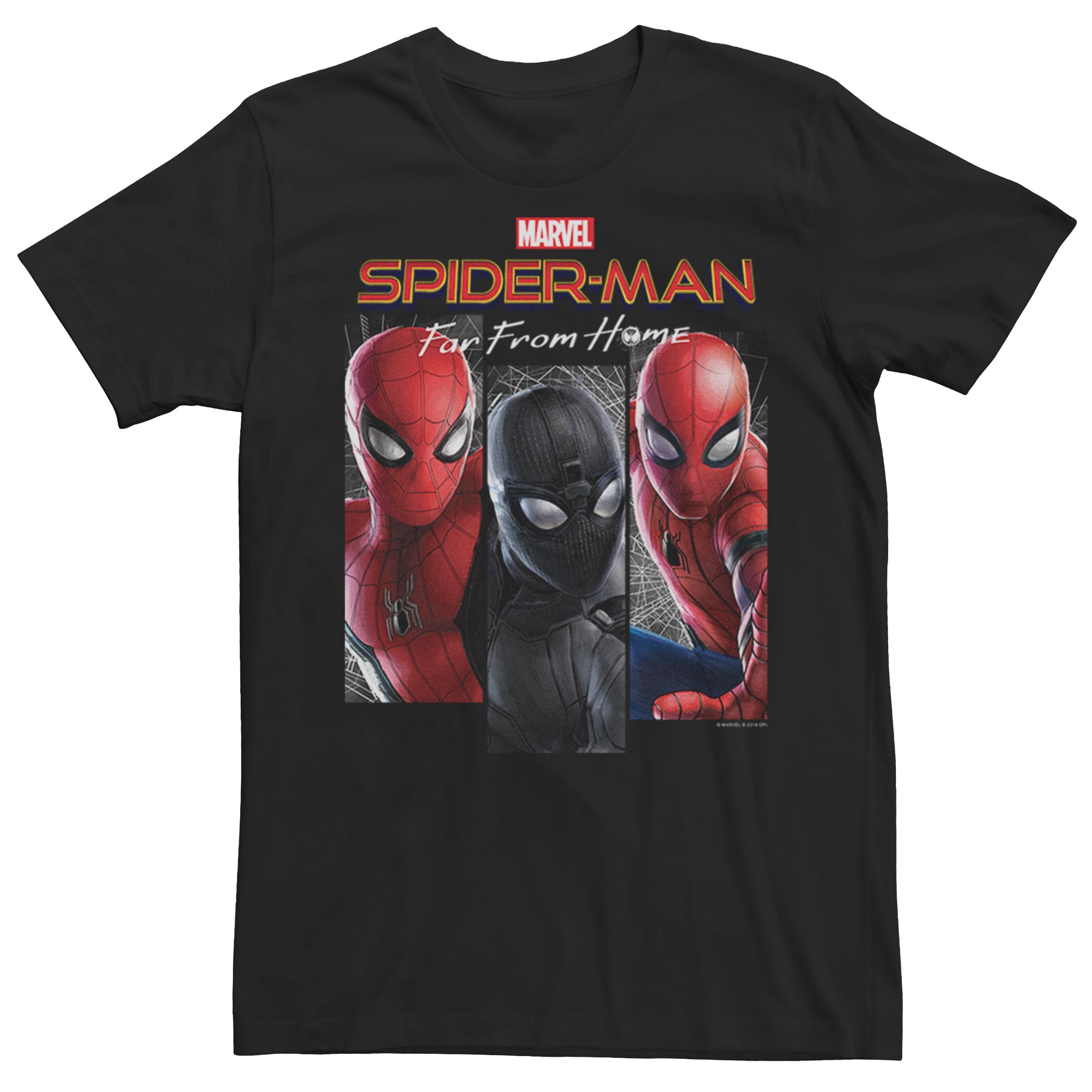 Мужская футболка с вставкой «Человек-паук вдали от дома» Marvel