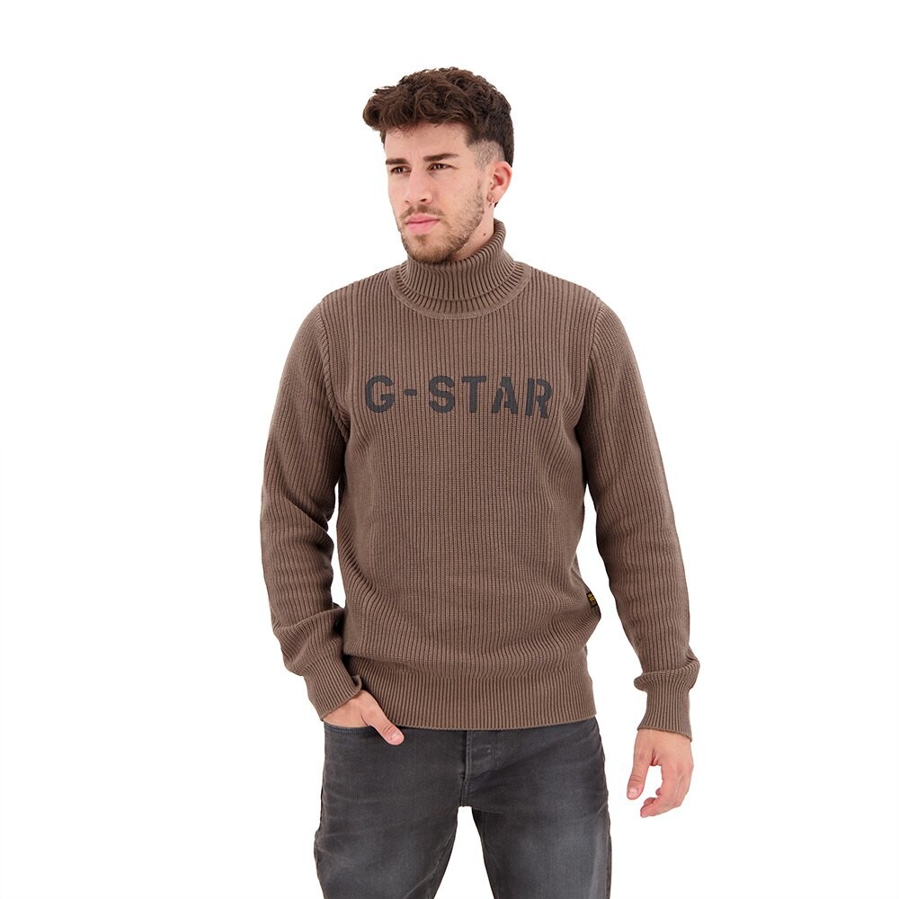 Свитер G-Star Stencil Gr Turtle Neck, зеленый