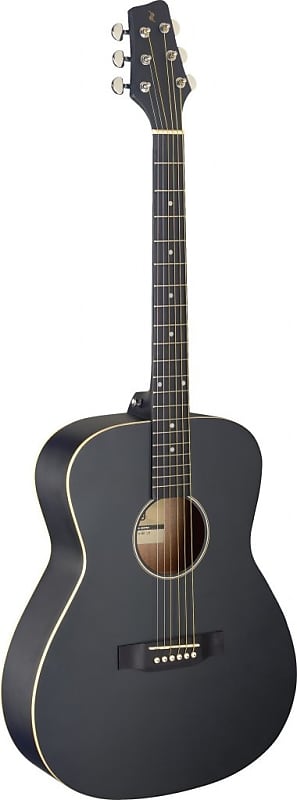 

Акустическая гитара Auditorium guitar with basswood top, black, left-handed model