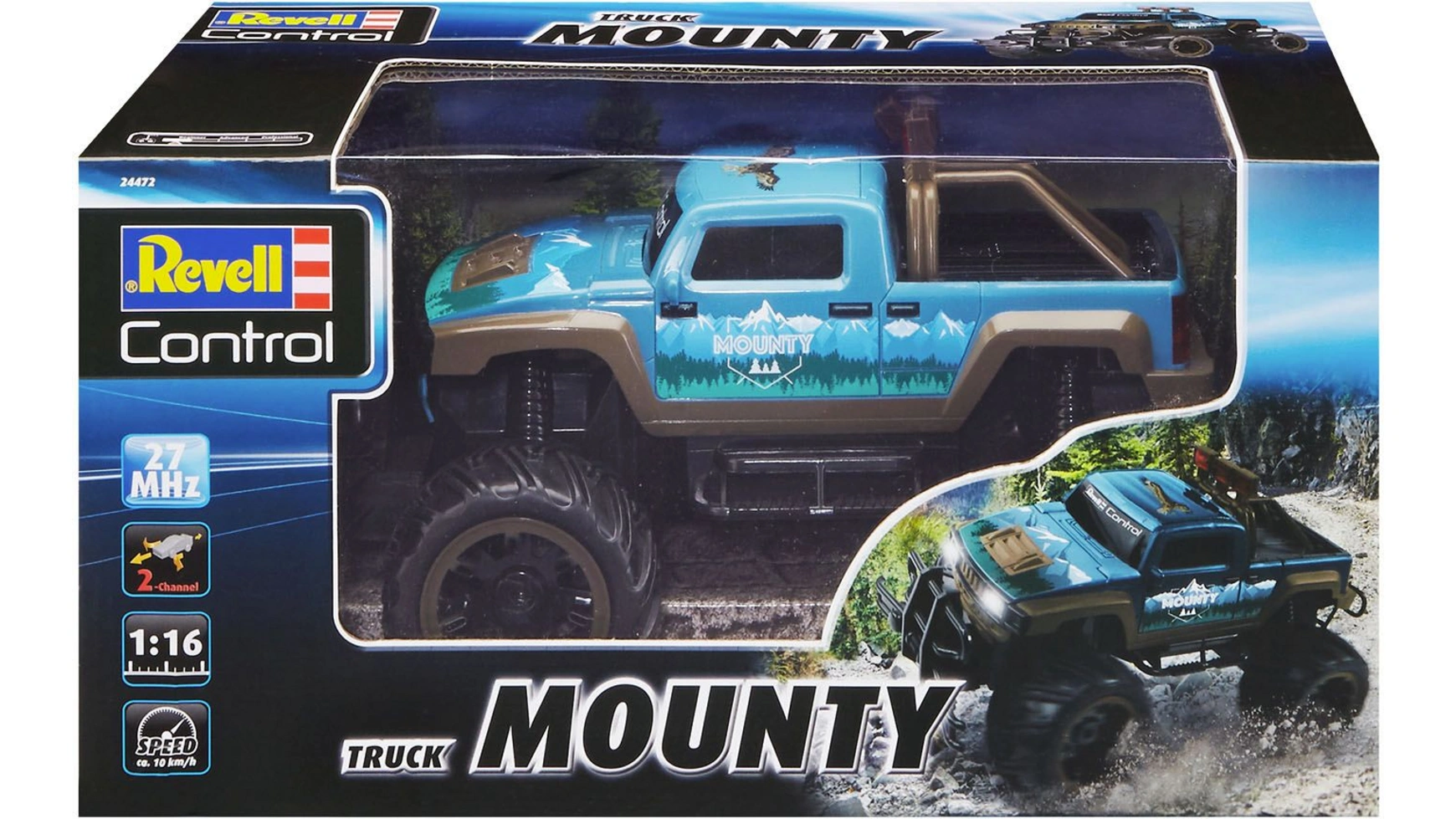 Revell Control RC Truck MOUNTY austar 2 4 4ch radio remote control rc transmitter with ax6s receiver for rc car off road vehicle boat rc truck model