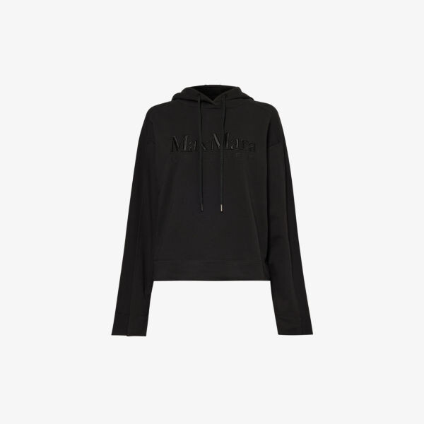 

Толстовка из смесового хлопка с вышивкой stadio Max Mara, черный