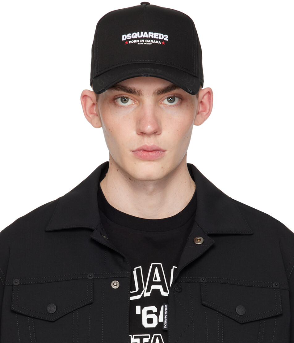 

Черная бейсболка Rocco Dsquared2, цвет Black