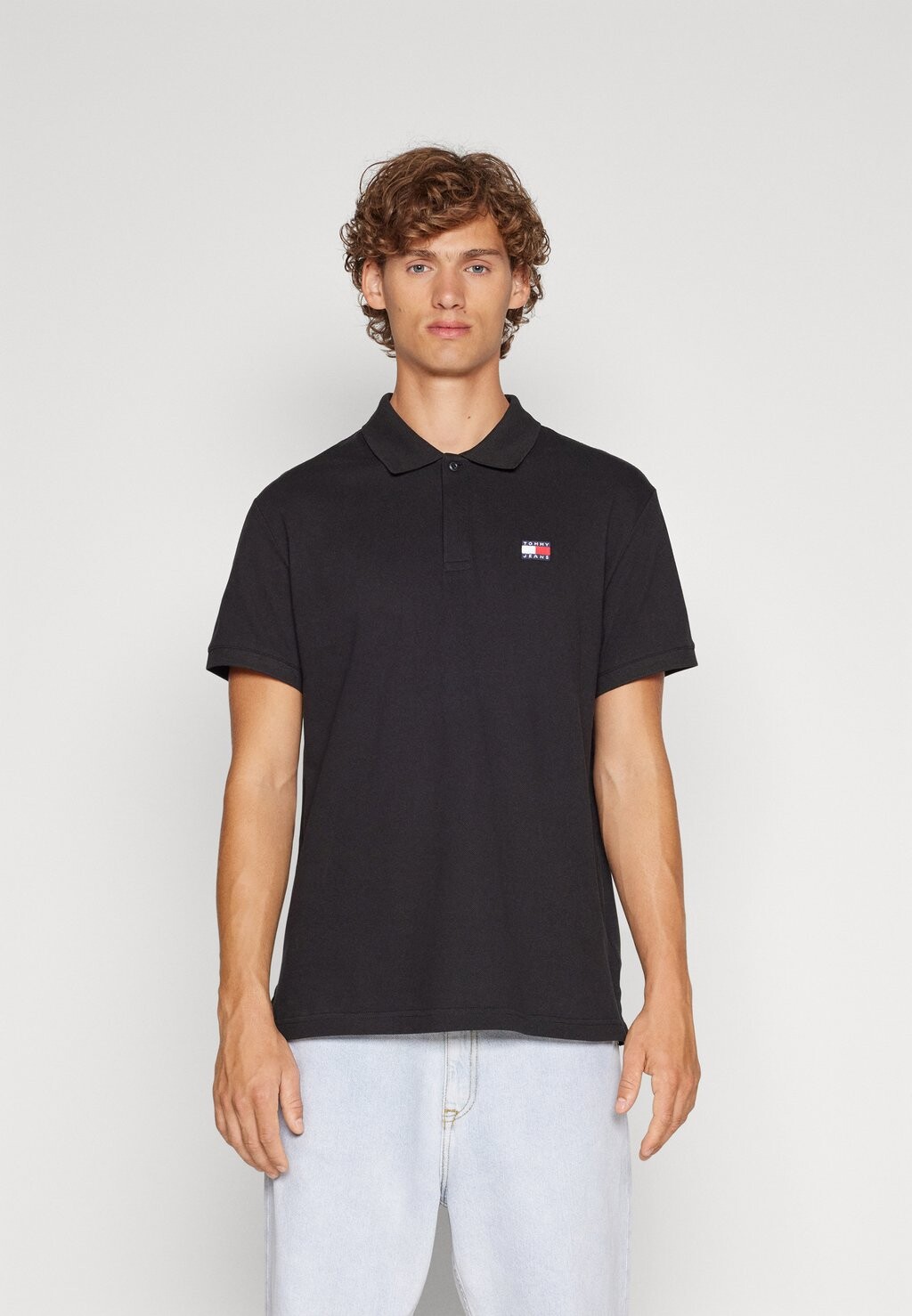 

Рубашка поло Tommy Jeans, черный