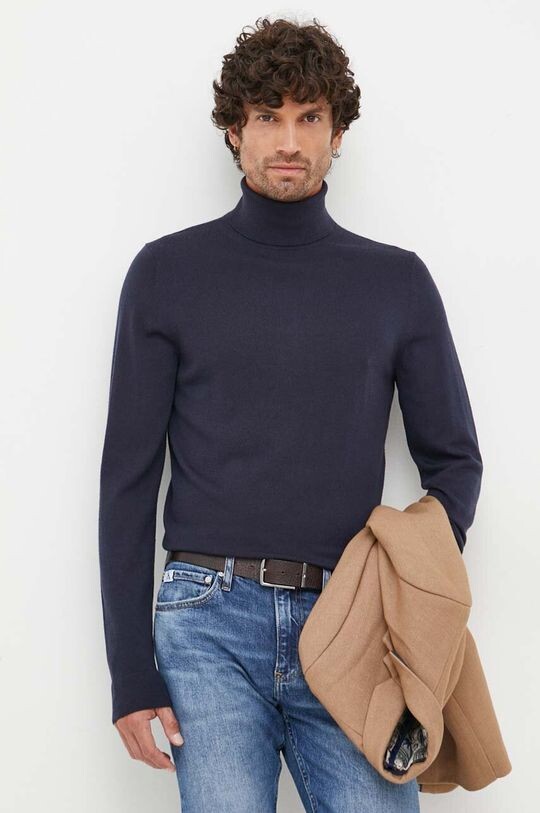

Шерстяной свитер Calvin Klein, темно-синий