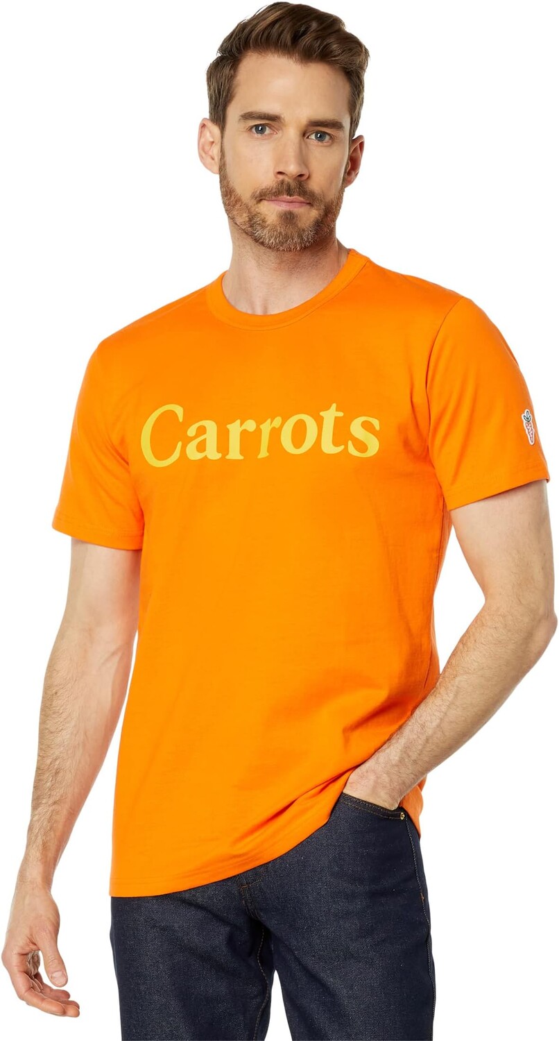 

Футболка с надписью «Морковь» Carrots By Anwar Carrots, оранжевый