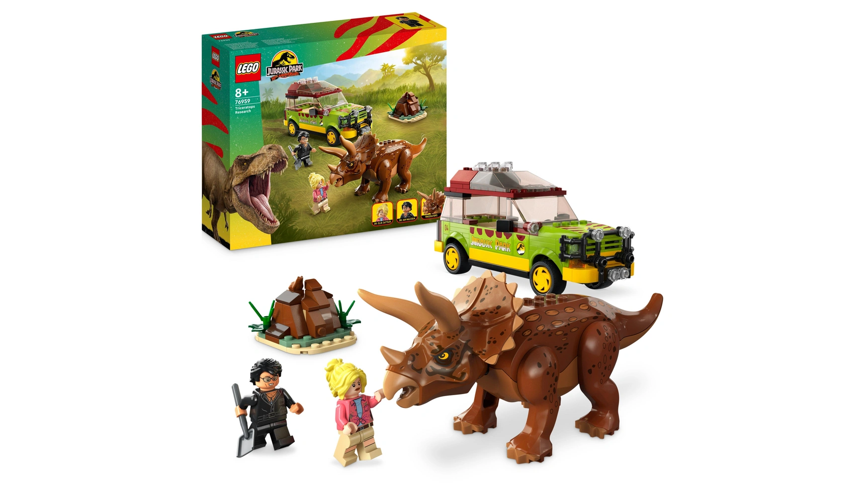 Lego Jurassic Park Исследования трицератопса