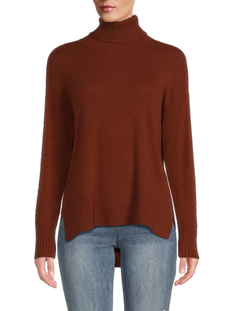 

Свитер с высоким воротником из 100% кашемира High Low Saks Fifth Avenue, цвет Spice