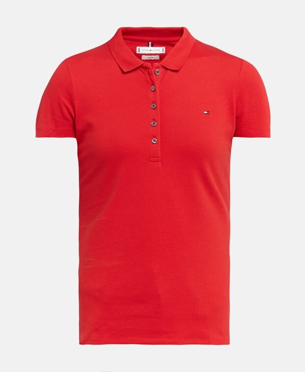

Рубашка-поло из пике Tommy Hilfiger, красный
