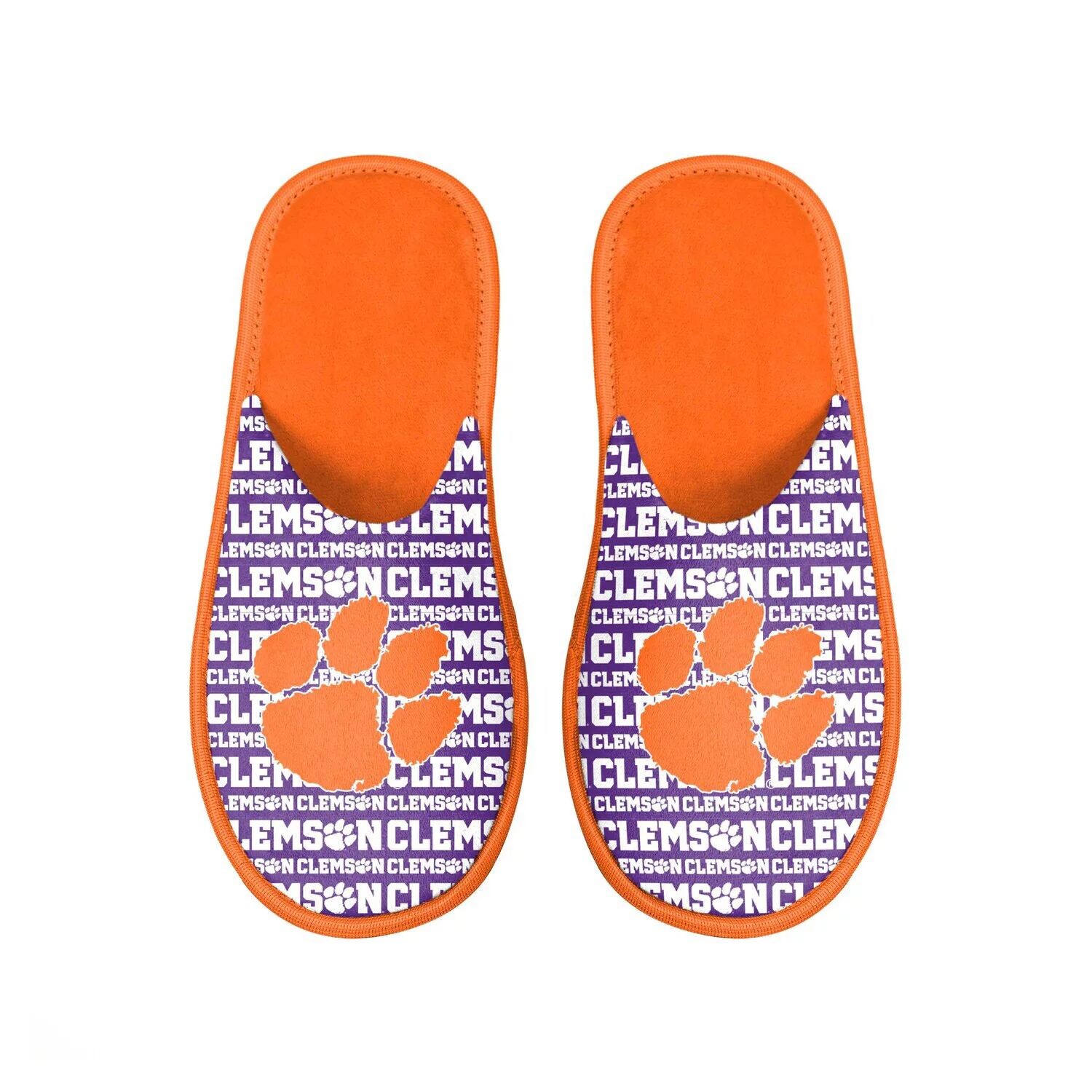 

Мужские шлепанцы с логотипом FOCO Clemson Tigers Scuff