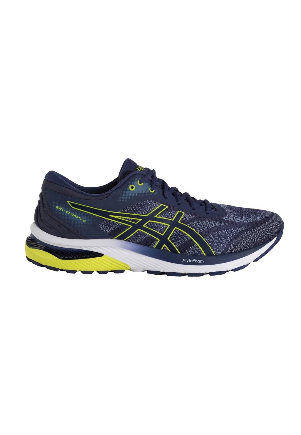 

Низкие кроссовки Gel Glorify ASICS, цвет thunder blue safety yellow