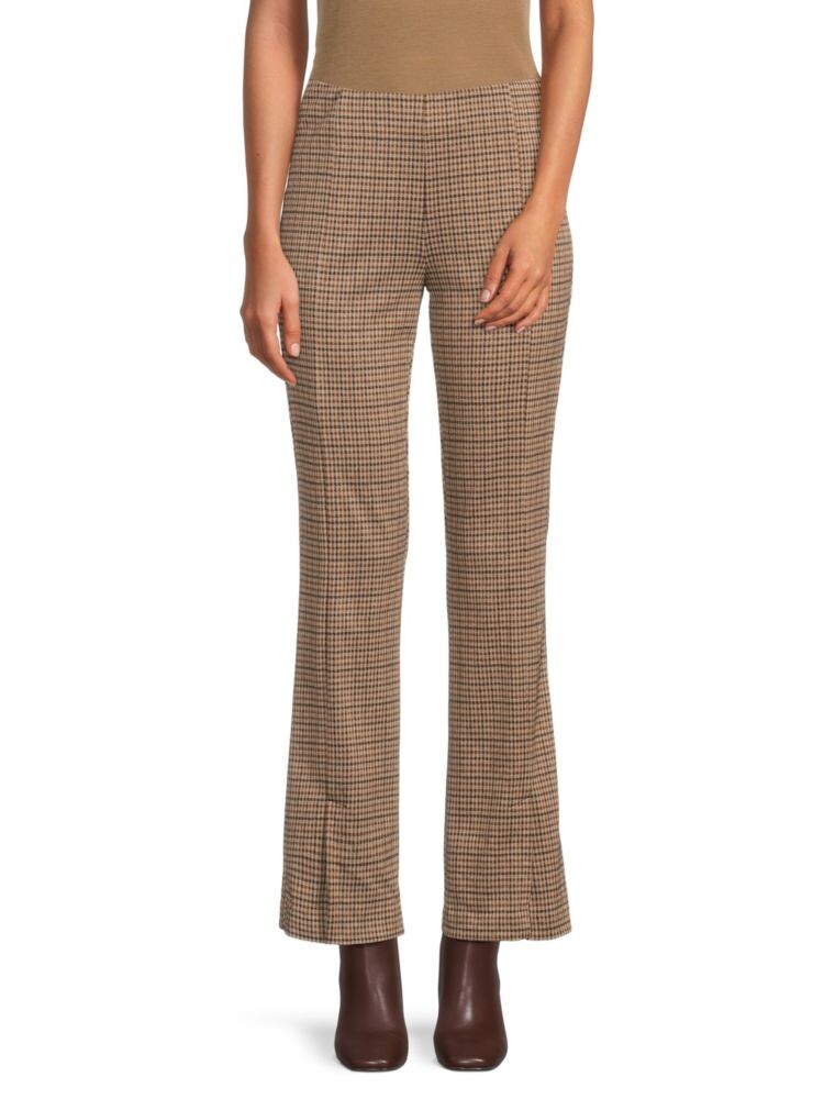 

Расклешенные брюки Berkeley с узором «гусиные лапки» Ecru, цвет Beige Multi