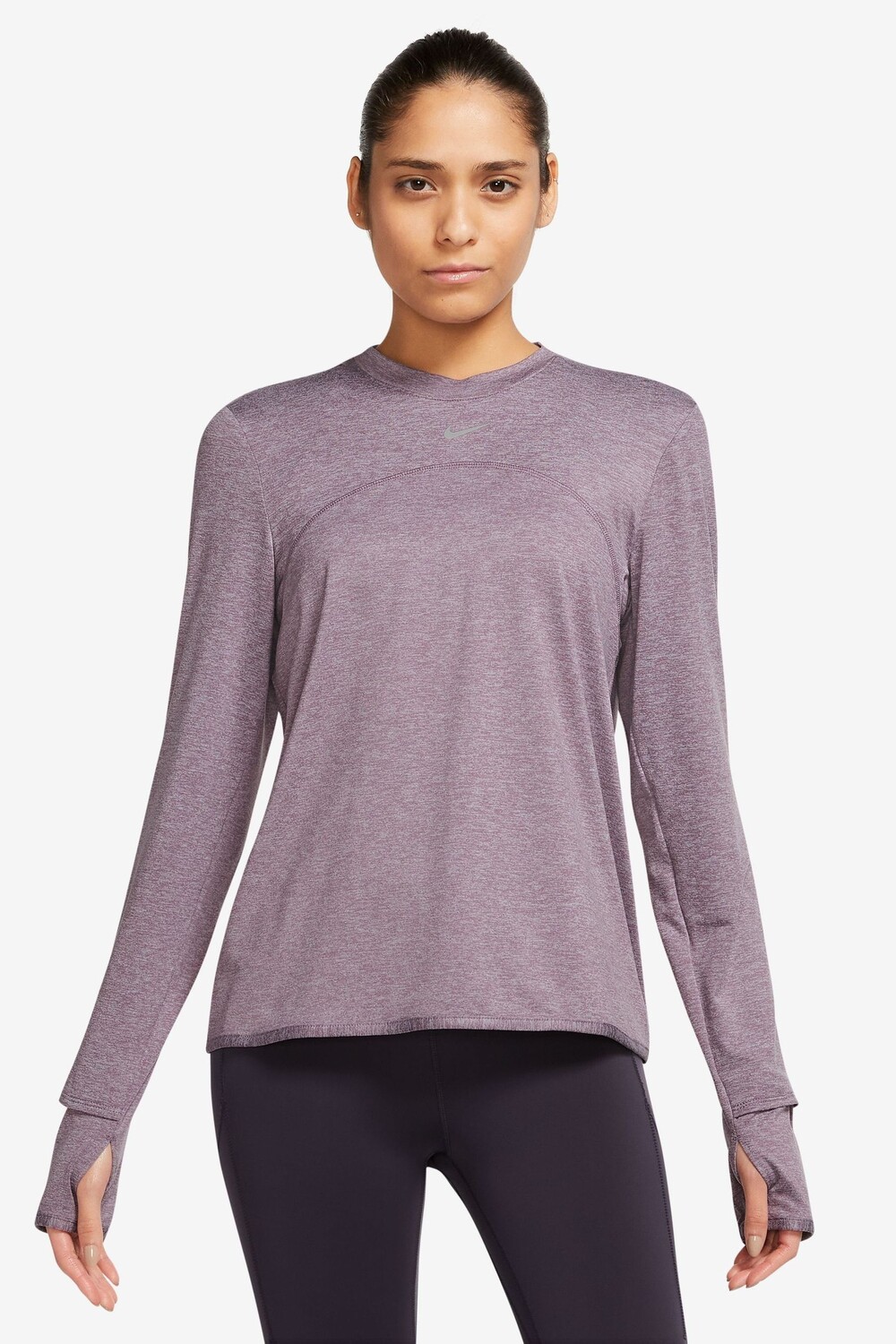 

Круглый вырез Swift Element Dri-FIT UV Nike, фиолетовый