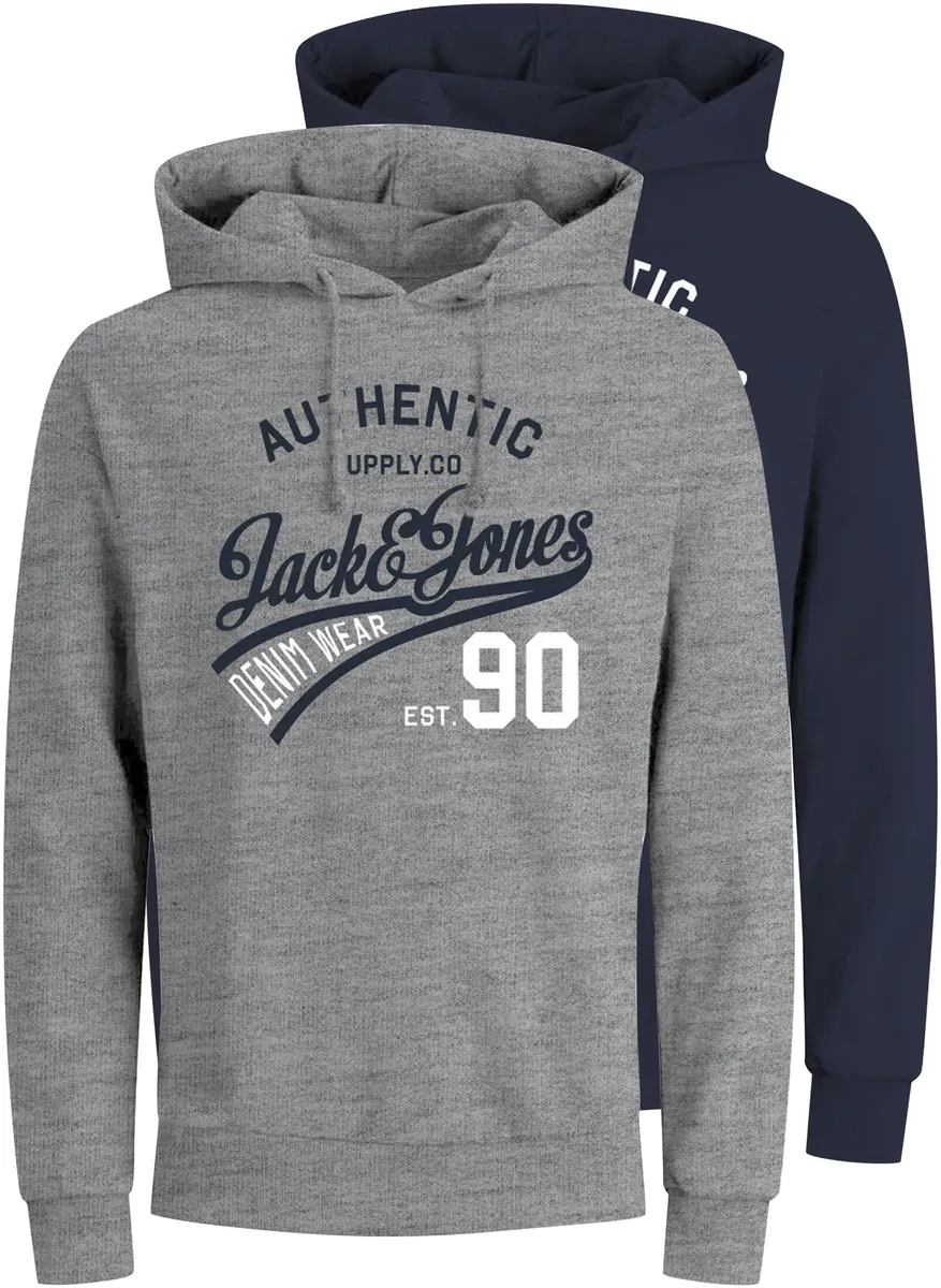 

Толстовка Jack & Jones с капюшоном "ETHAN SWEAT HOOD 2PK", темно-синий