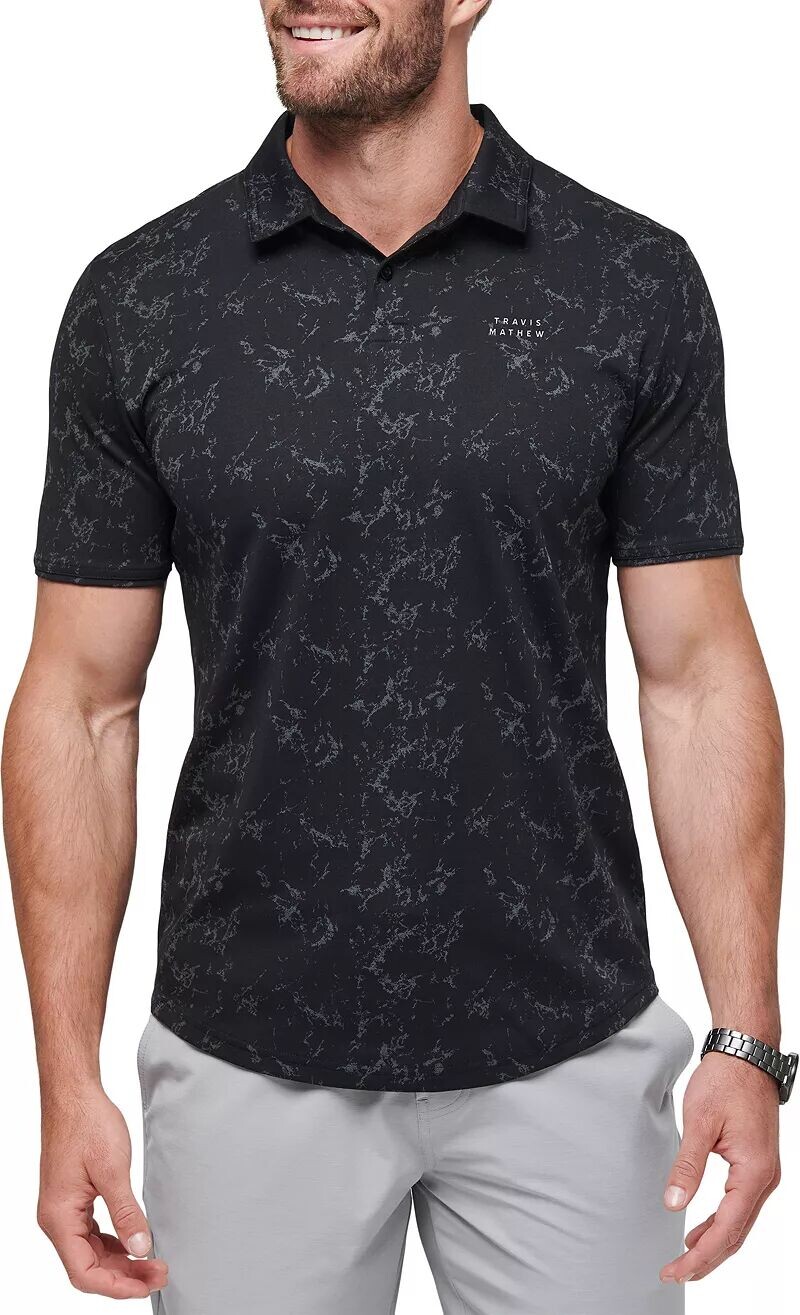 

Мужская футболка-поло для гольфа TravisMathew Warmer Tides Scoop, черный