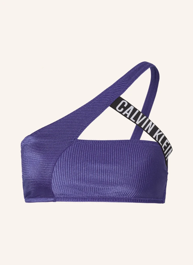 

Топ бикини на одно плечо intense power Calvin Klein, синий