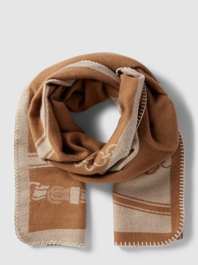 

Шарф со сплошным узором модель "ОДЕЯЛО" Lauren Ralph Lauren, коричневый