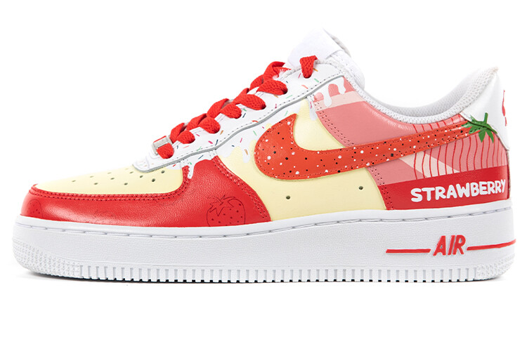 

Кроссовки для скейтбординга Air Force 1 унисекс с низким верхом, красные/желтые Nike