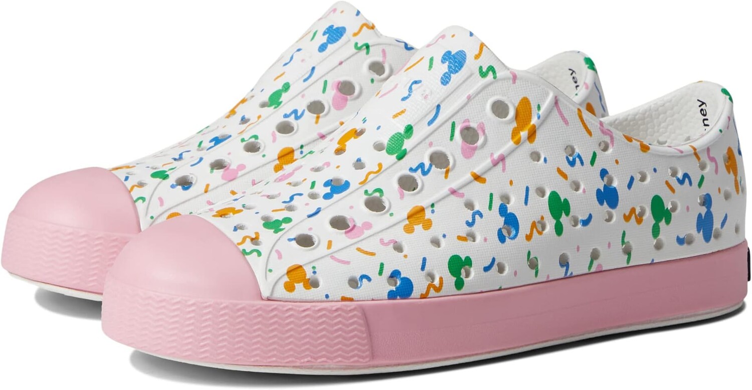 

Кроссовки Jefferson Disney Print Native Shoes Kids, цвет Shell White/Princess Pink/Pastel Rad Confetti