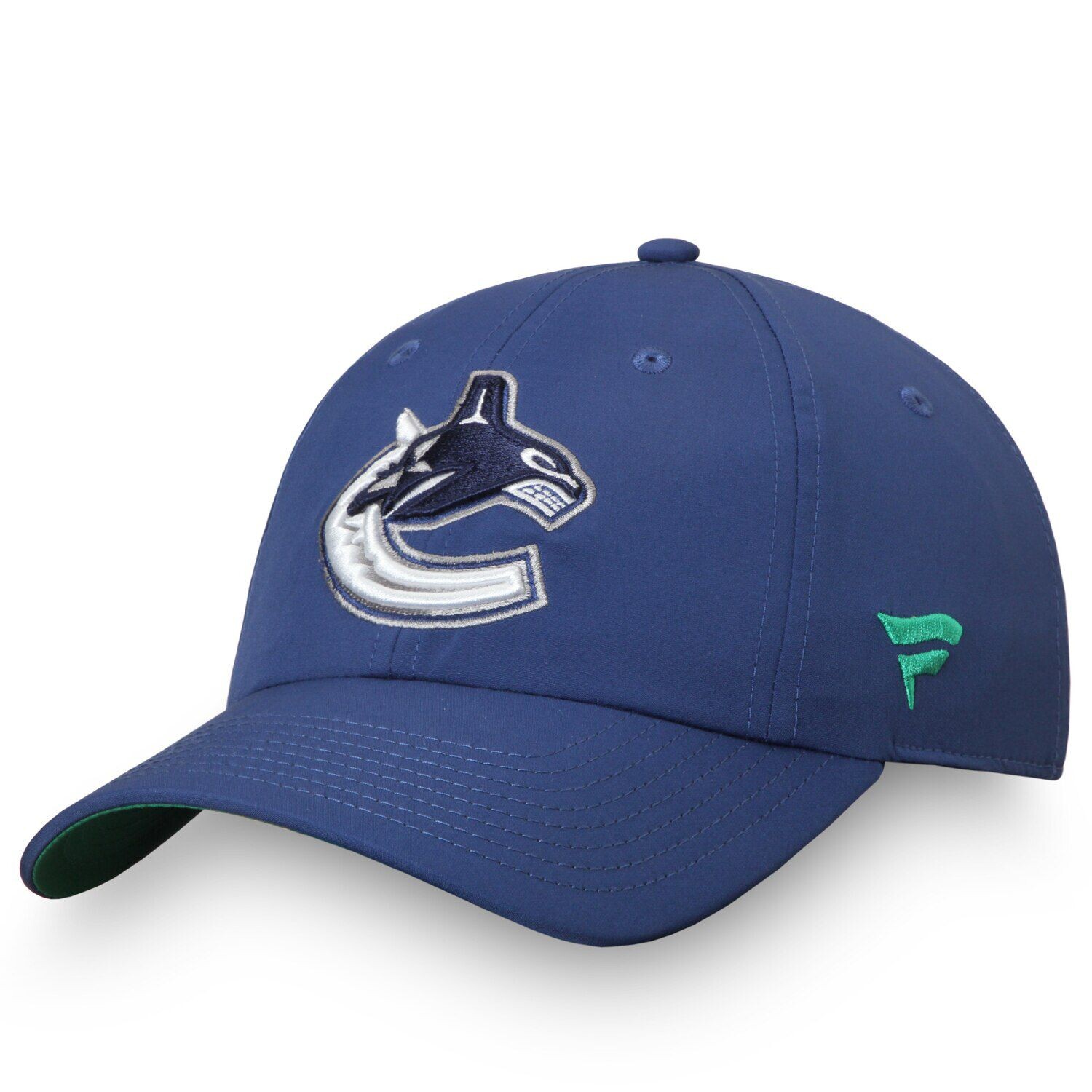 

Женская регулируемая кепка Fanatics синего цвета с логотипом Vancouver Canucks Authentic Pro Rinkside Fanatics