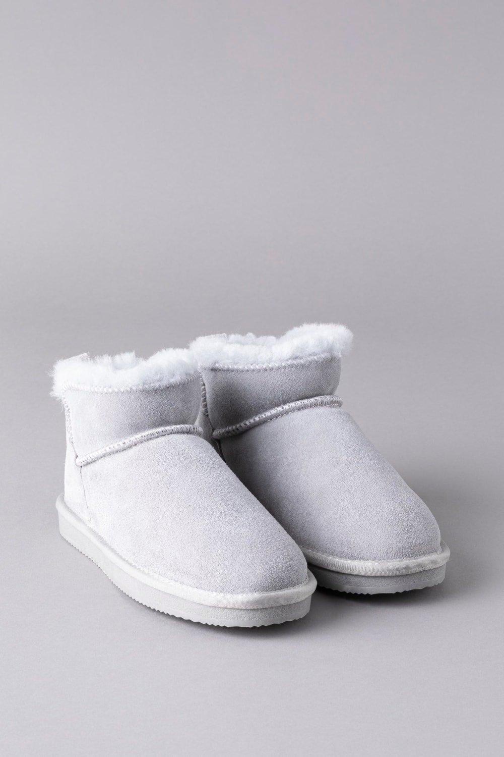 

Мини-тапочки из овчины Lakeland Leather, серый