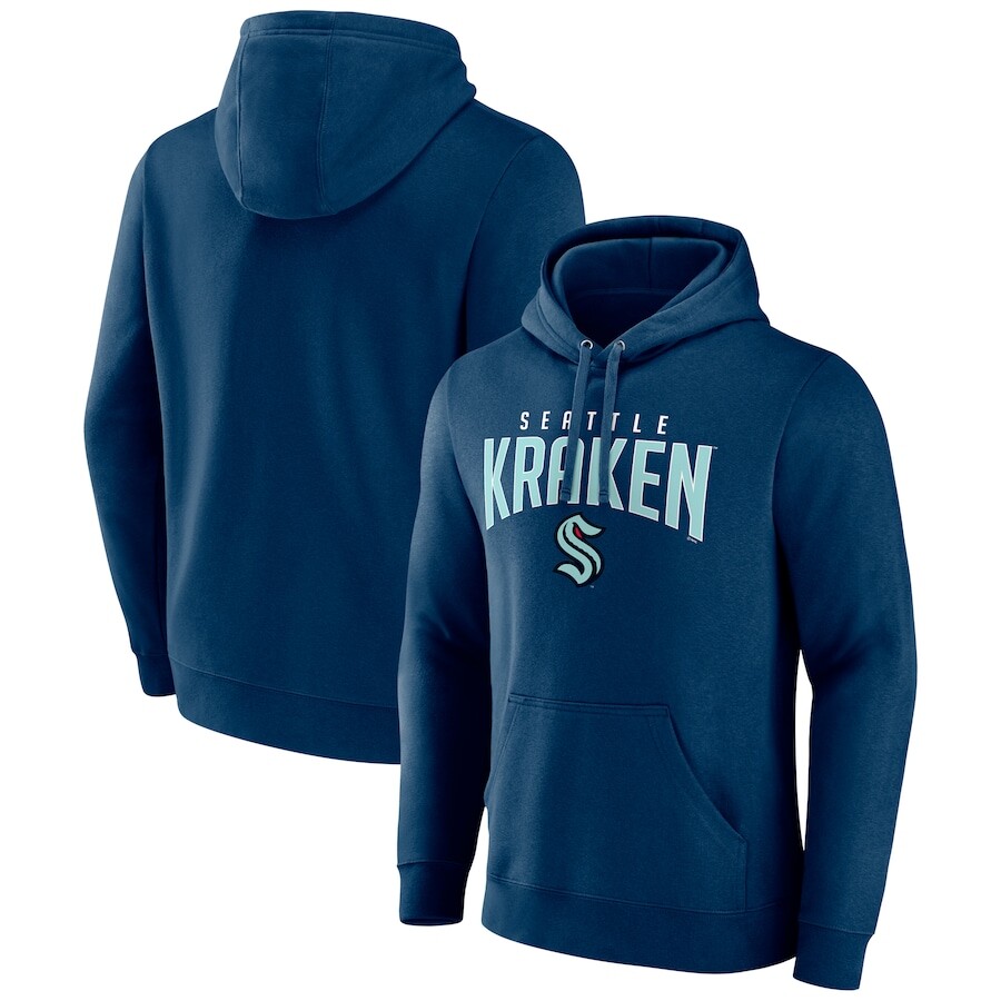 

Пуловер с капюшоном Fanatics Branded Seattle Kraken, нави