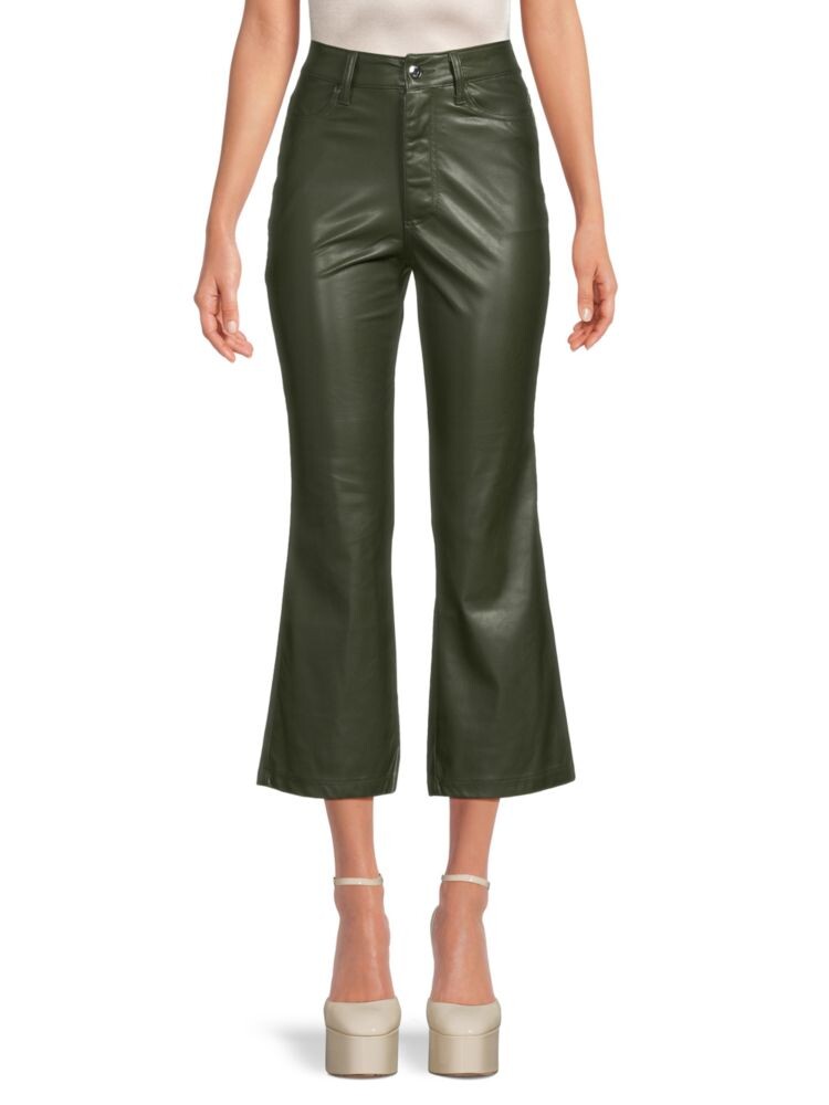 

Расклешенные укороченные брюки Dkny, цвет Cadet Green