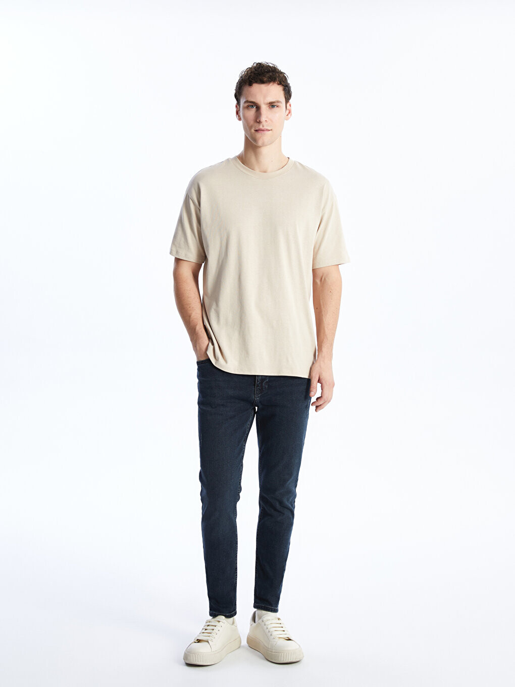 

Мужские джинсовые брюки 730 Carrot Mold LCW Jeans, темное родео