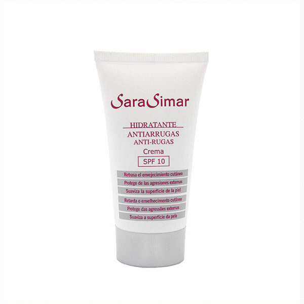 

Крем против морщин Crema hidratante antiarrugas spf10 Sara simar, 50 мл