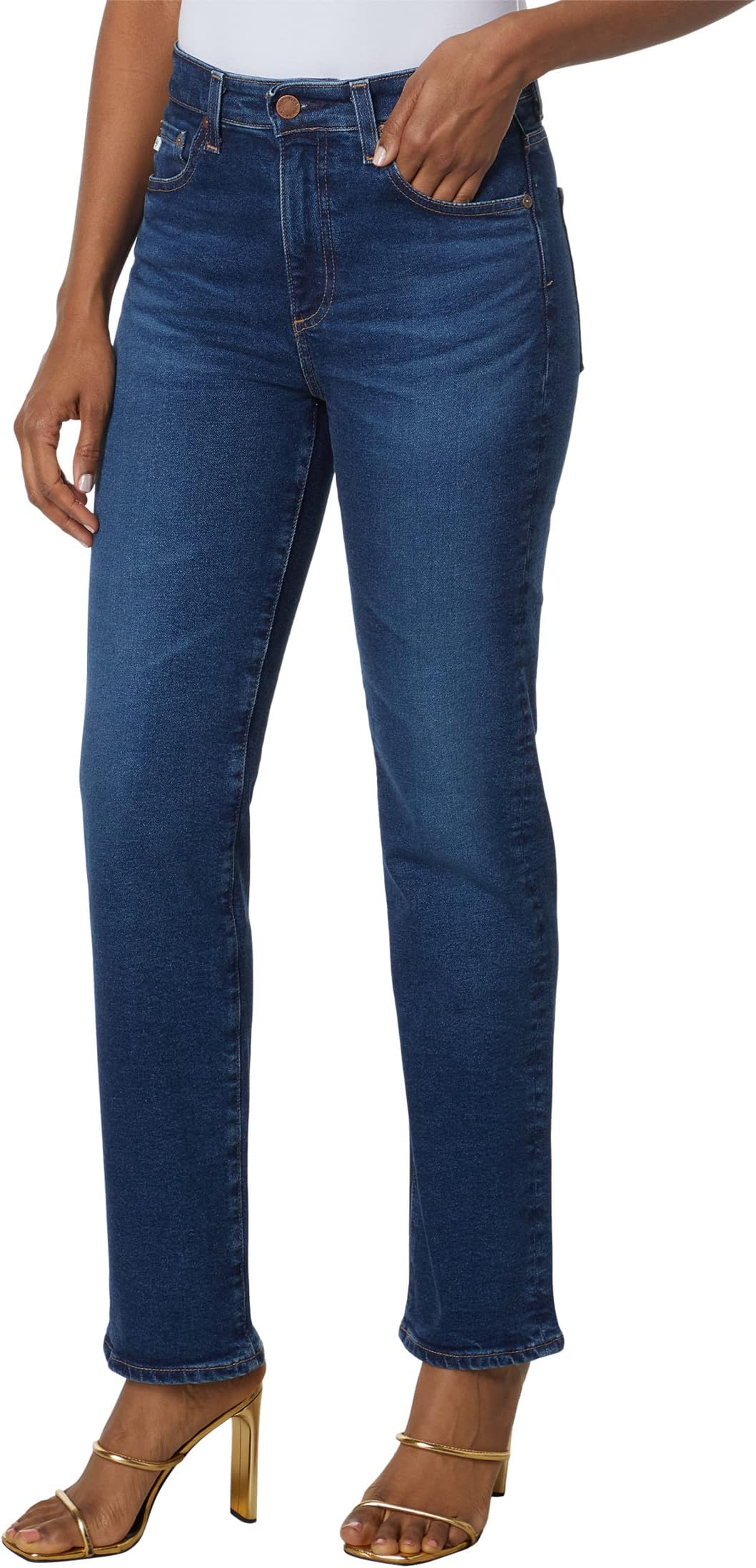 цена Джинсы Saige High-Rise Straight in Catch AG Jeans, цвет Catch