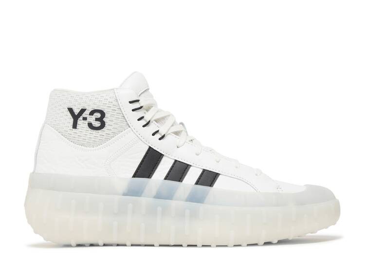 Кроссовки Adidas Y-3 GR.1P HIGH 'CORE WHITE', белый кроссовки y 3 gr 1p high black черный