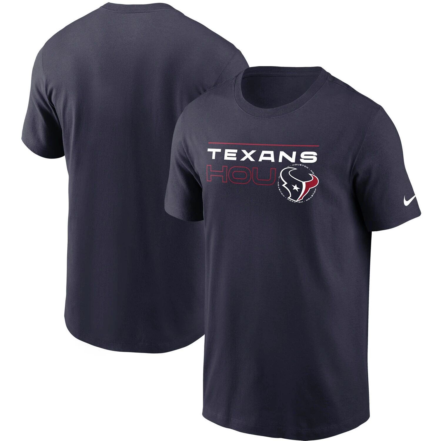 

Мужская темно-синяя футболка Houston Texans Broadcast Essential Nike, Синий
