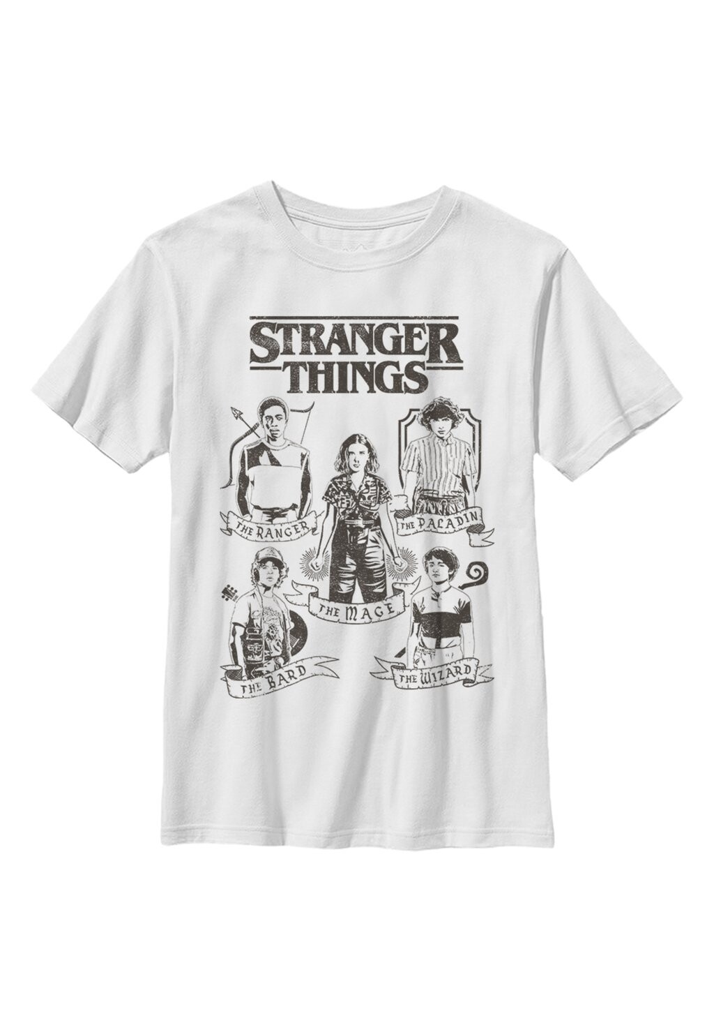 

Футболка с принтом Stranger Things Dnd Classes Henry Tiger, белый