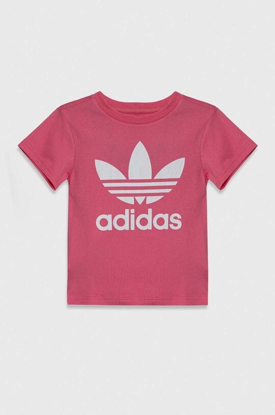 

adidas Originals Детская хлопковая футболка TREFOIL, розовый