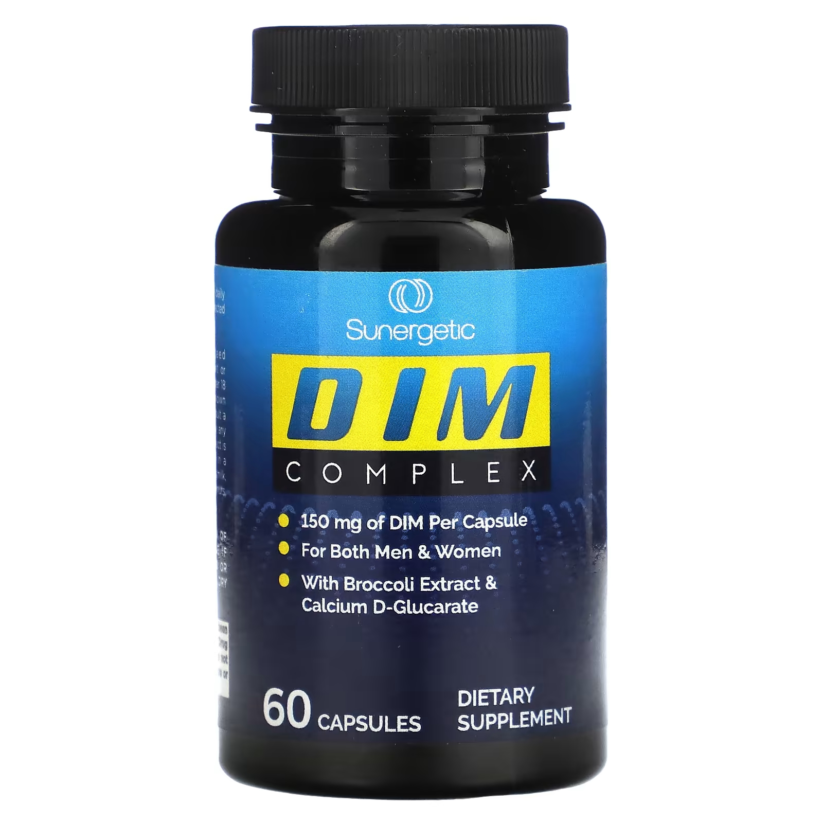 Дииндолилметан Sunergetic DIM 150 мг, 60 капсул пищевая добавка action labs alpha advantage dim для мужчин 30 растительных капсул