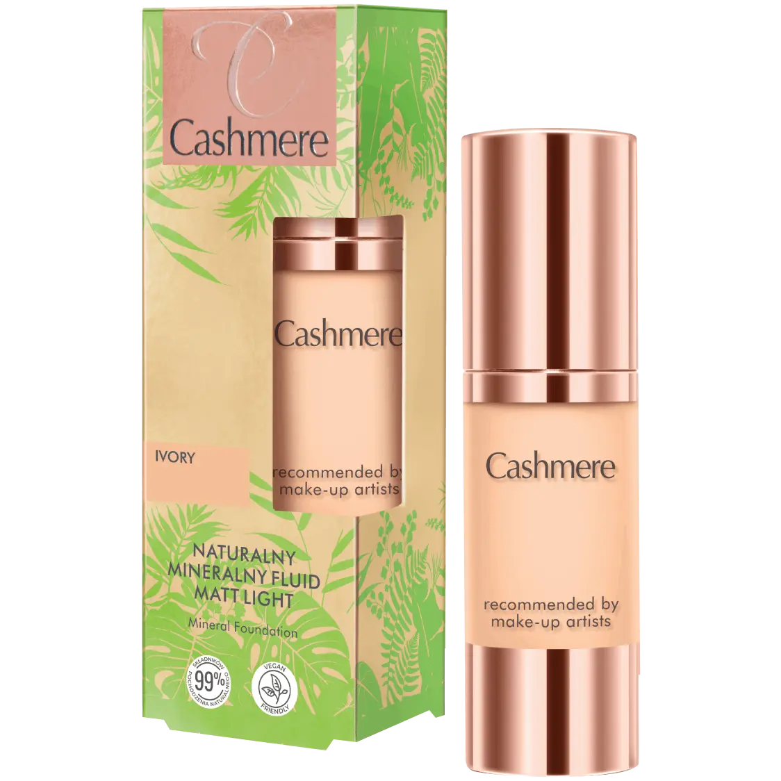

Натуральный минеральный флюид для лица слоновая кость Cashmere Mineral, 30 мл