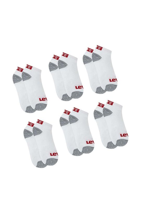 Levi's Детские носки LHN BOX TAB LOW CUT 6шт, 6 шт., белый
