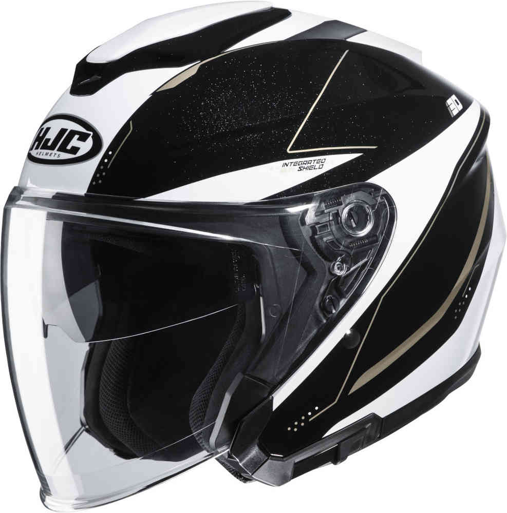 i30 Легкий реактивный шлем HJC, черно-белый