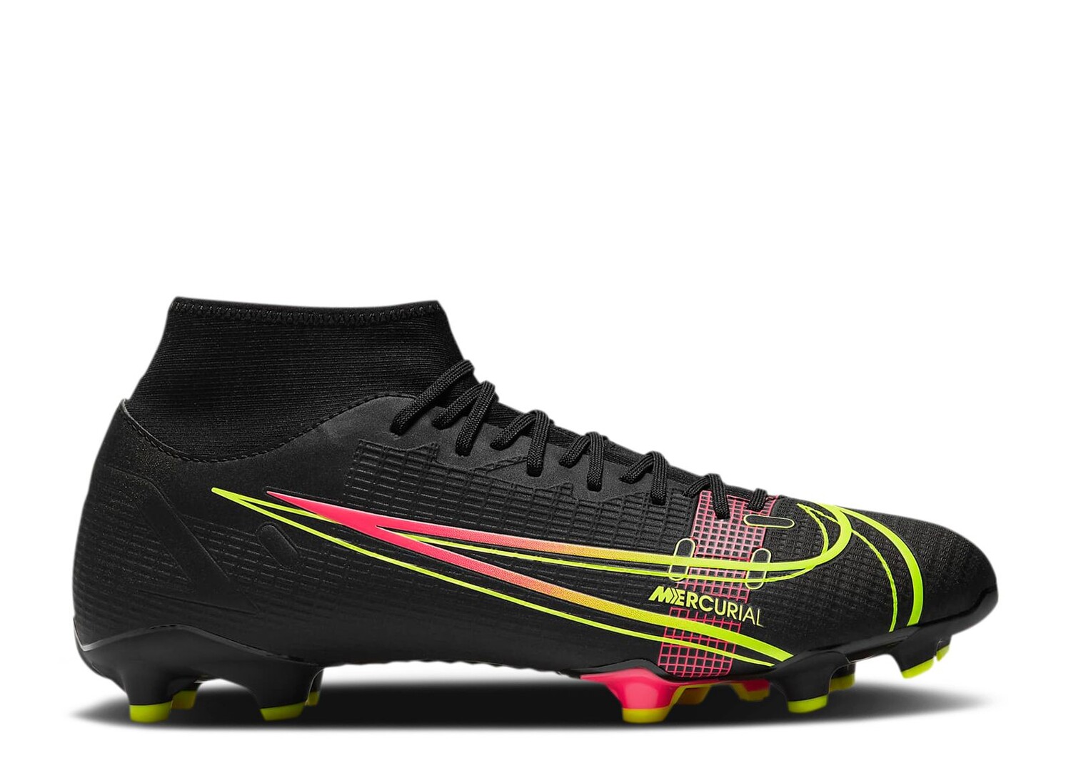 

Кроссовки Nike Mercurial Superfly 8 Academy Mg 'Black Cyber', черный