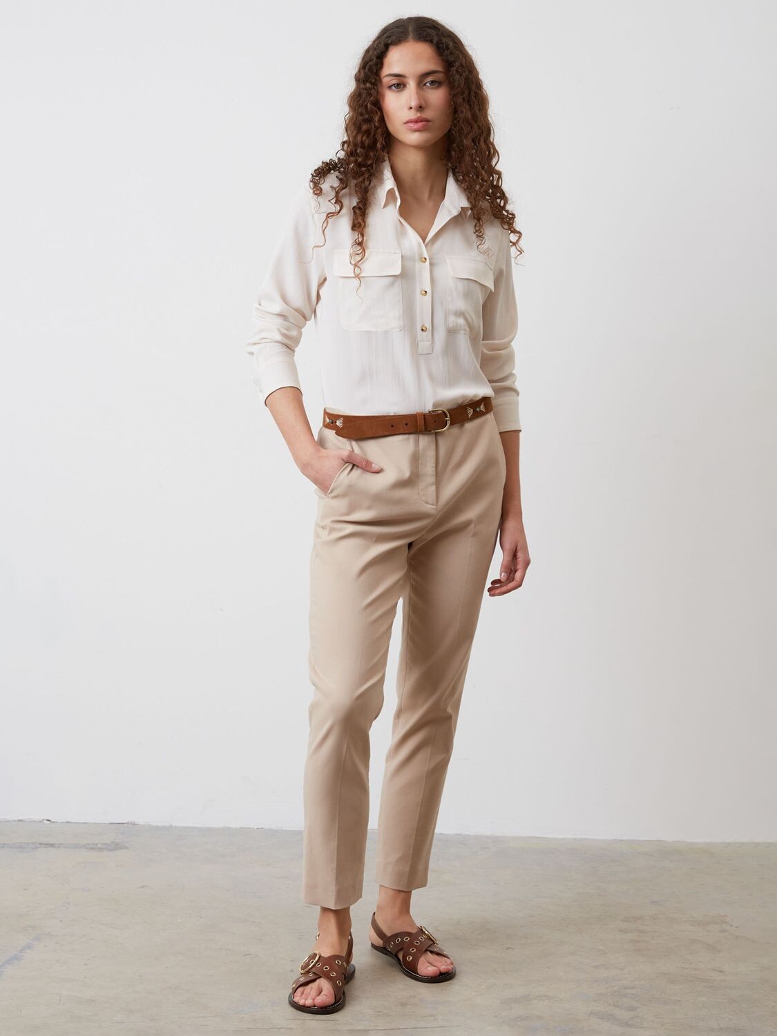 

Gerard Darel Elga Зауженные брюки, песочный, Бежевый