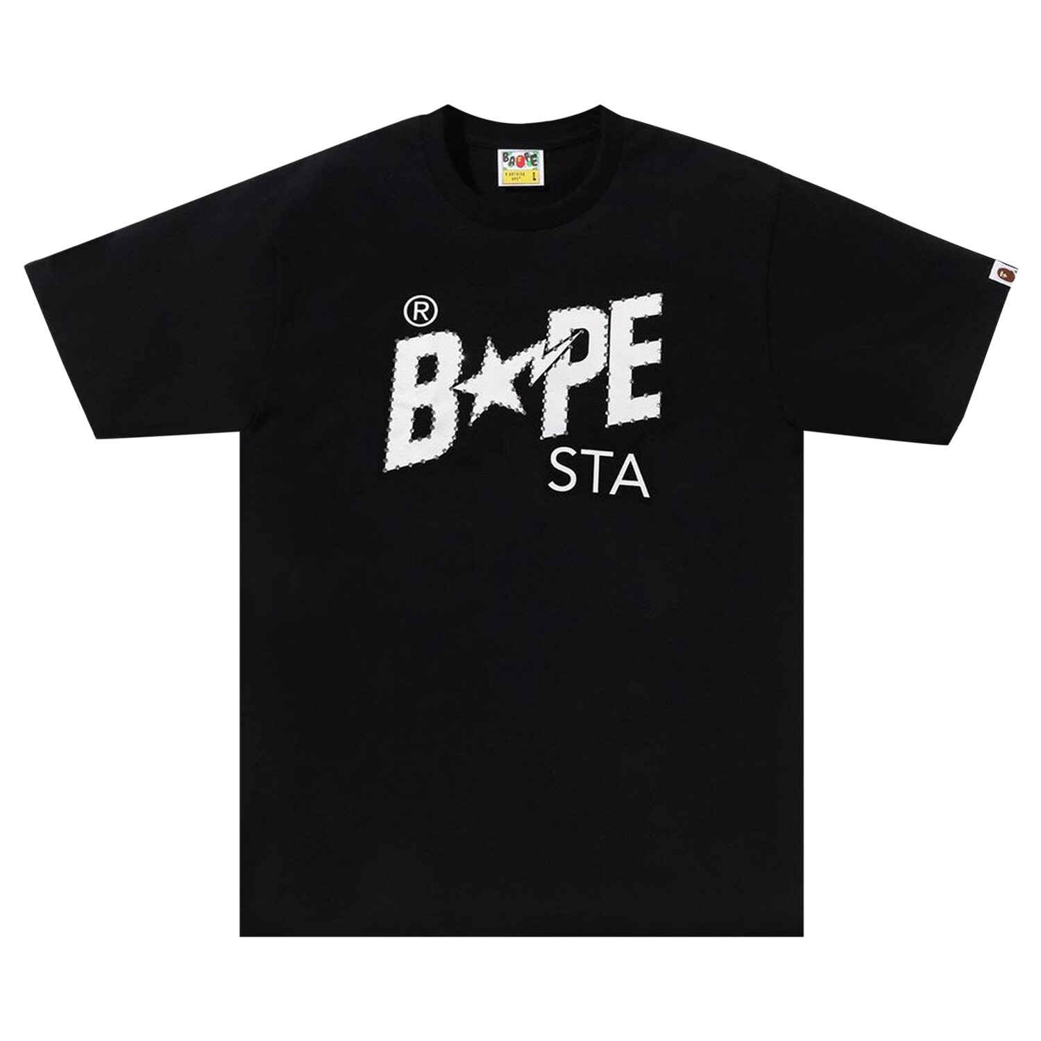 

BAPE Crystal Stone Футболка с логотипом Bape Sta, цвет черный
