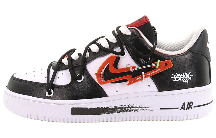 

Кроссовки Nike Air Force 1 Skateboarding Shoes Men Low-top White, черный